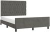 vidaXL Bettgestell mit Kopfteil Dunkelgrau 140x200 cm Samt, Härtegrad: H2 [3125941] Bild 3