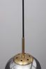 Nova Luce 9426751 SPADA Pendelleuchte 1-flammig Gold Schwarz Rauchiggrau E27 Bild 3