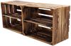 Holzkiste Kistenregal 50x40x30cm Boden Längs Geflammt 2er SET Bild 2