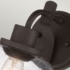 Wandleuchte, Metall Glas, Bronze, B 19,9 cm Bild 3