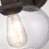 Wandleuchte, Metall Glas, Bronze, B 19,9 cm Bild 4