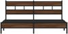 vidaXL Metallbett ohne Matratze Braun Eichen-Optik 183x213 cm 3308509 Bild 4