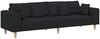 vidaXL Stoffsofa mit Kissen, 208 cm, Stoff, Schwarz Bild 2