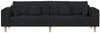 vidaXL Stoffsofa mit Kissen, 208 cm, Stoff, Schwarz Bild 4