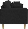 vidaXL Stoffsofa mit Kissen, 208 cm, Stoff, Schwarz Bild 5