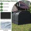Fahrradgarage Outdoor-Fahrradabdeckung mit wasserfestem & silberbeschichtetem Gewebe Fahrradschuppen Schwarz Bild 5