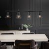 RGB LED Pendelleuchte, schwarz, Käfig Design, L 73 cm Bild 4