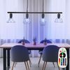 RGB LED Pendelleuchte, schwarz, Käfig Design, L 73 cm Bild 2