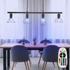 RGB LED Pendelleuchte, schwarz, Käfig Design, L 73 cm Bild 2