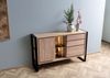 Sideboard Akazie / Altholz 150x40x90 natur lackiert DENVER #110 Bild 2