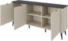 Kommode Rotevio 3D RE08 (Farbe: Cashmere / Cashmere + Nuss) Bild 2
