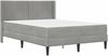 vidaXL Bettgestell mit Matratze Hellgrau 140 x 200 cm Samt 3414867 Bild 3