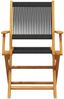 vidaXL Gartenstühle 6 Stk. Klappbar Schwarz Massivholz Akazie 3214566 Bild 4