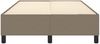 vidaXL Polsterbett, Stoff, Taupe, 120x200 cm, Schwarz Bild 5