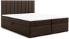 AX LIVING Stauraum Boxspringbett Brown 180x200 cm mit Topper Bursa Doppelbett Bild 2