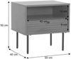 Nachttisch HWC-N78, Nachtschrank, Schublade, skandinavischer Stil Metall Holz Melamin MVG 50x40x50cm ~ natur Bild 3