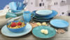 CreaTable 20063 Kombiservice Nature Collection AQUA 16 tlg. aus Steinzeug Bild 2