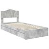vidaXL Aufbewahrungsbett Beton Grau 100 x 200 cm Holzwerkstoff 3413127 Bild 4