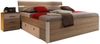 Bettanlage >Isobel< in Eiche Sonoma Nachbildung / Weiß - 185x97x216cm (BxHxT) Bild 3