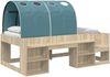 vidaXL Bett mit Tunnel 3 Stk. Sonoma und Hellblau Holzwerkstoff 3423588 Bild 2