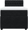 vidaXL Boxspringbett mit Matratze Schwarz 90x200 cm Samt 3287646 Bild 4