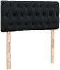 vidaXL Boxspringbett mit Matratze Schwarz 90x200 cm Samt 3287646 Bild 5