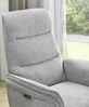 Relax-Fernsehsessel TV zwei-motorisch elektrisch Heizung Massage Chenille Grau Bild 5
