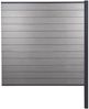 WPC-Sichtschutz Sarthe, Windschutz Zaun, Alu-Pfosten zum Einbetonieren ~ Erweiterungselement, 185cm grau Bild 3