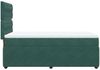 vidaXL Boxspringbett mit Matratze Dunkelgrün 90x200 cm Samt 3292247 Bild 5