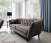 Sofaset Designersofas CHARLOTTE 3-2-1 in Stoff Matt Velvet Braun Bild 2