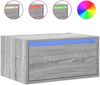 vidaXL Wand-Nachttisch mit LED-Leuchten Grau Sonoma 860221 Bild 2