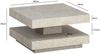 Couchtisch 60 x 60 x 34 cm Sandfarben Sofatisch in Stein-Optik Modern, Design Wohnzimmertisch mit Stauraum Quadratisch, Loungetisch Beige, Kaffeetisch Klein Bild 4
