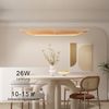 ZMH Pendelleuchte LED Hängelampe Holz - Esstisch Hängeleuchte Modern Design Esszimmerlampe 90CM Dimmbar mit Fernbedienung Pendellampe Höhenverstellbar für Esszimmer Wohnzimmer Schlafzimmer Küche Bild 4