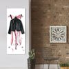 Queence Garderobe - "Uldis" Druck auf hochwertigem Arcylglas inkl. Edelstahlhaken und Aufhängung, Format: 50x120cm Bild 2