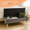 Relaxdays Sitzbank Samt mit Stauraum Bild 2