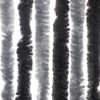 vidaXL Fliegenvorhang Grau und Schwarz 118x220 cm Chenille 4004881 Bild 5