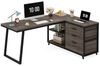 Tribesigns Schreibtisch Computertisch, Reversibel L-förm Eckschreibtisch mit 3 Schubladen Bild 4