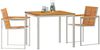 vidaXL Garten Essgruppe 3 pcs Massives Akazienholz und Edelstahl 3334805 Bild 3