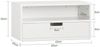 SoBuy NKD03-WX2 Nachttisch, MDF, Melamin, Weiß, 45 x 22 x 25 cm Bild 3
