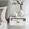 SoBuy NKD03-WX2 Nachttisch, MDF, Melamin, Weiß, 45 x 22 x 25 cm Bild 4