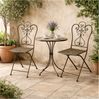 HTI-Living Gartenstuhl Gartenstuhl 2er Set Lily Braun (Set, 2 St), Metallstuhl Klappstuhl Bild 2