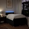 vidaXL Boxspringbett mit Matratze Schwarz 120x190 cm Stoff 3288921 Bild 5