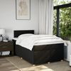 vidaXL Boxspringbett mit Matratze Schwarz 120x190 cm Stoff 3288921 Bild 4
