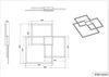 LED-Deckenleuchte Hydra, Metall, Grau, Schwarz, 66 x 7 x 66 cm Bild 4