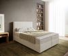 Boxspringbett Dream-Well 140x200 cm Bouclé Creme-Weiß mit Matratze und Topper Bild 1