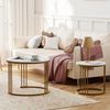 Runde Couchtische 2er-Set Beistelltisch Metallrahmen Wohnzimmer Schlafzimmer Bild 2
