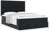 vidaXL Ottoman-Bett mit Matratzen Schwarz 140x200 cm Samt 3313405 Bild 4