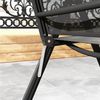 MC Star Gartenlounge-Set Sitzgruppe klappbar für 6 Personen 1 Tisch+6 Stühle, (Gartenmöbel Set Sitzgarnitur Aluminium Mesh Schwarz) Bild 4
