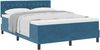 vidaXL Boxspringbett mit Matratze Dunkelblau 140 x 190 cm Samt 3339108 Bild 2