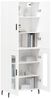 vidaXL Highboard Weiß 69,5x34x180 cm Holzwerkstoff 3195747 Bild 3